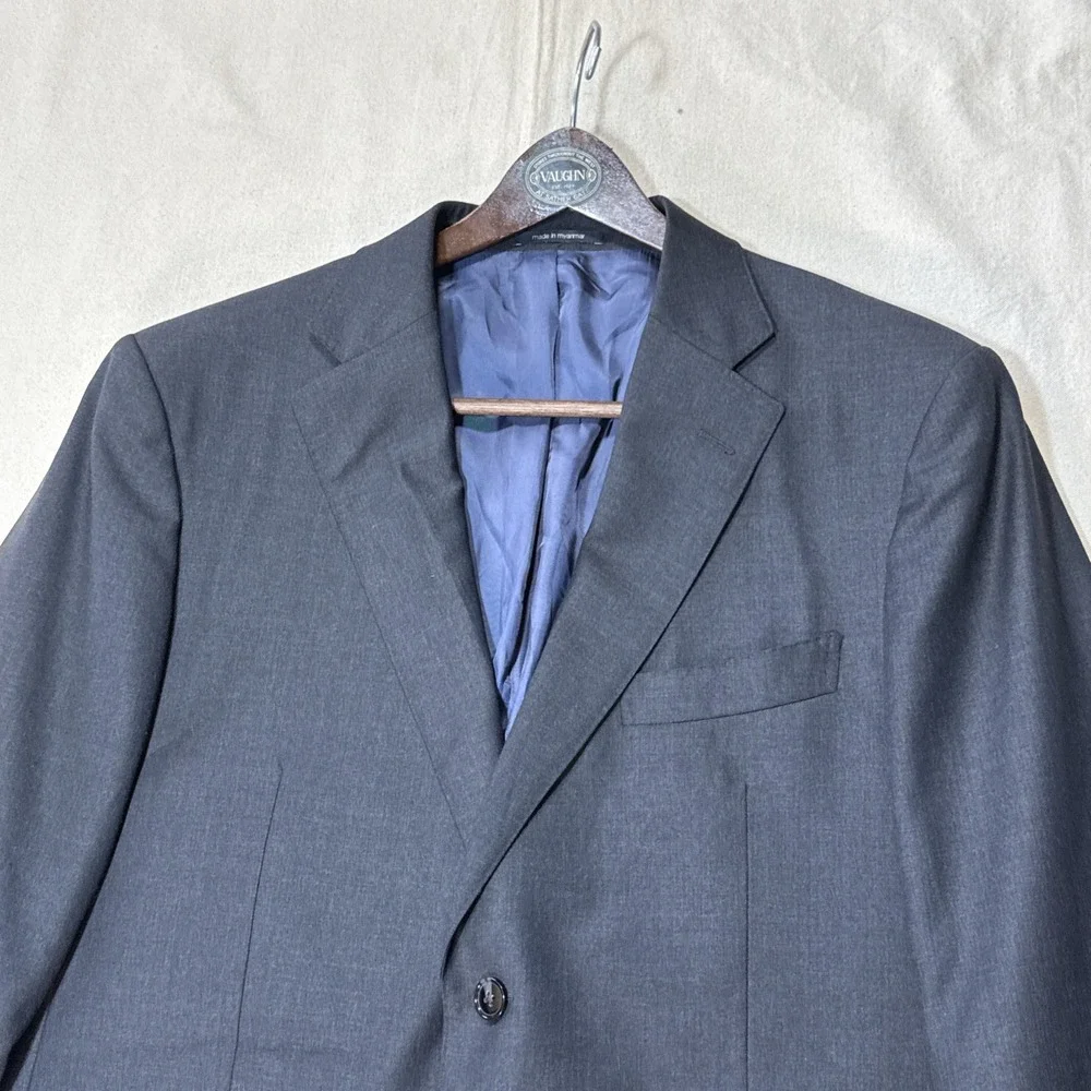 Suitsupply Wool Super 110s Vitale Barberis Canonico Napoli Gray Blazer Size 44S